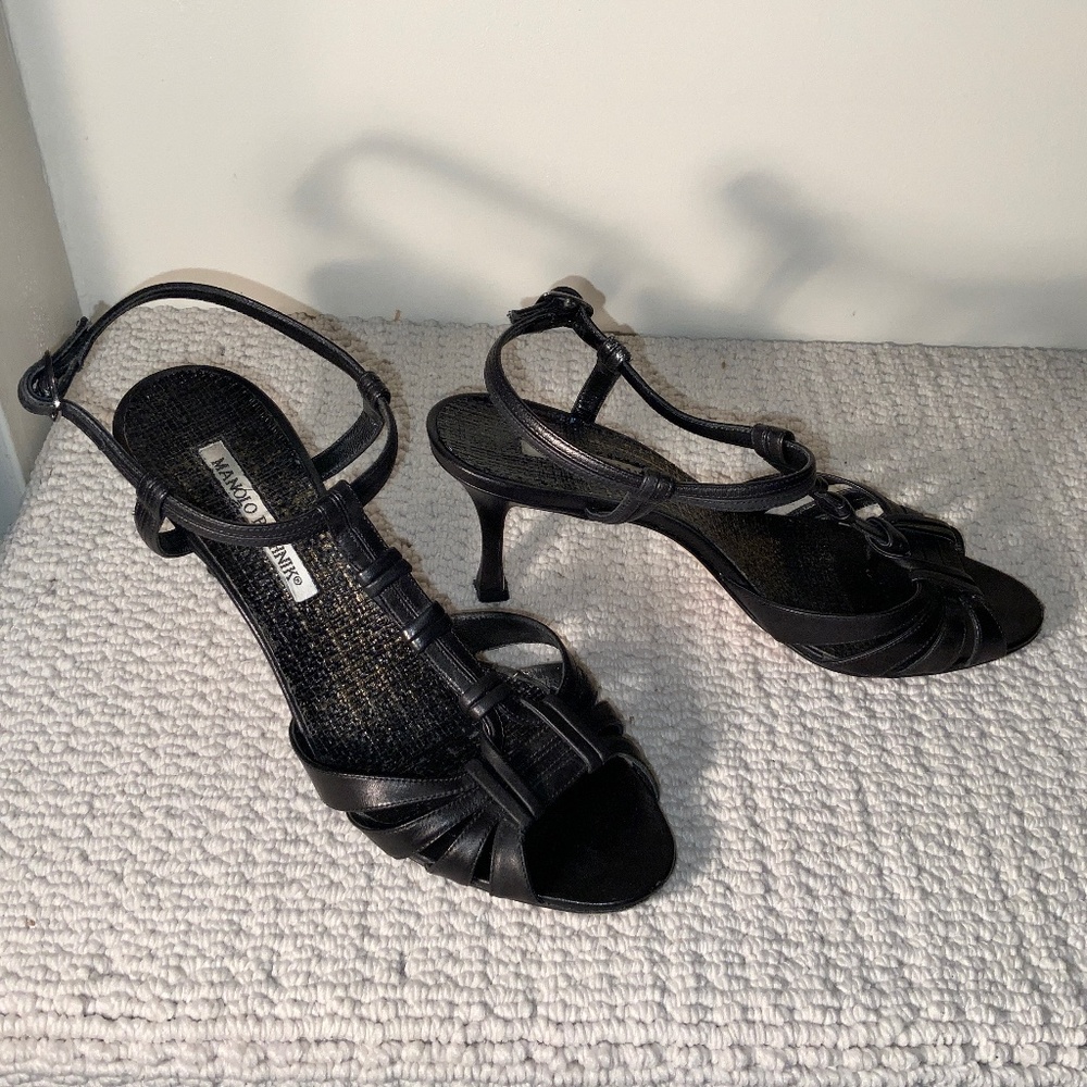 Manolo Blahnik Leather Sandals